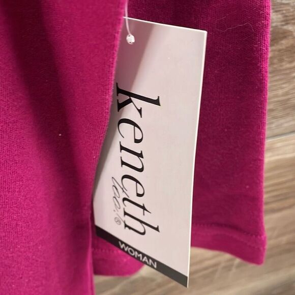 KENETH TOO Ladies Petite Scoop Neck Floral Applique Top Flowers Eve PXL NWT - Picture 5 of 8